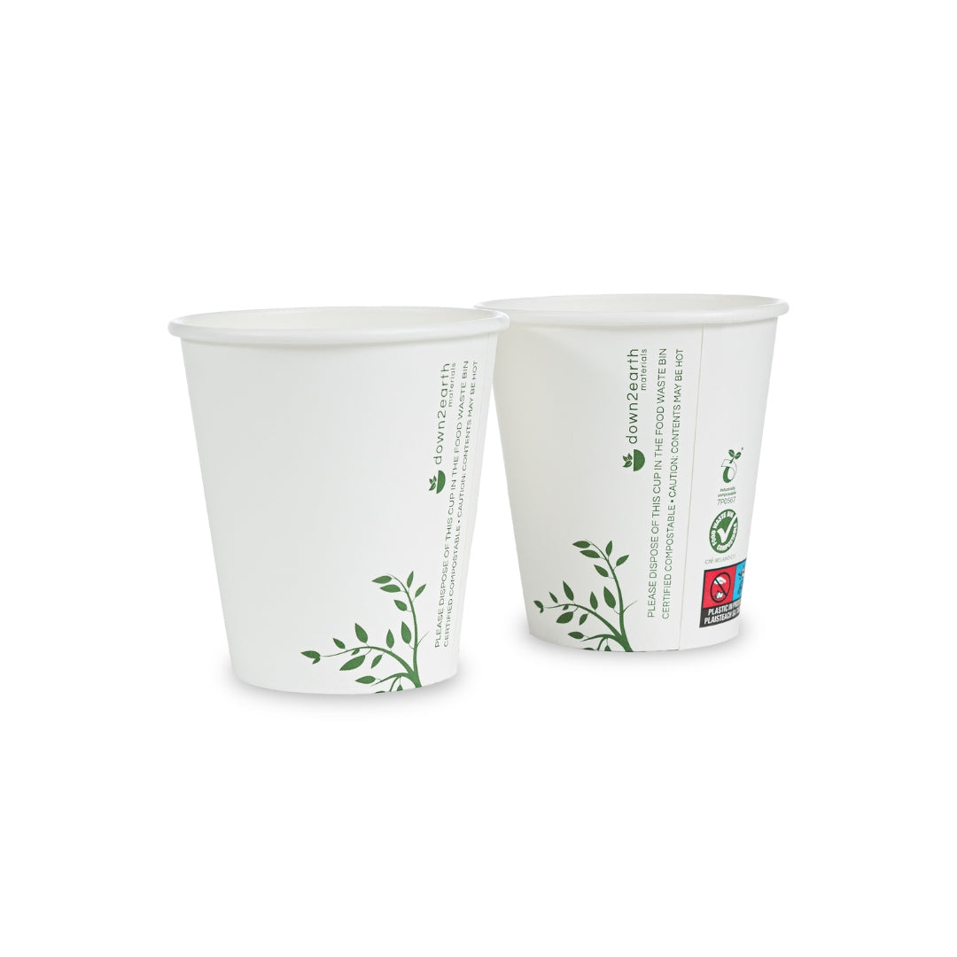 Single Wall Pearl White Cup