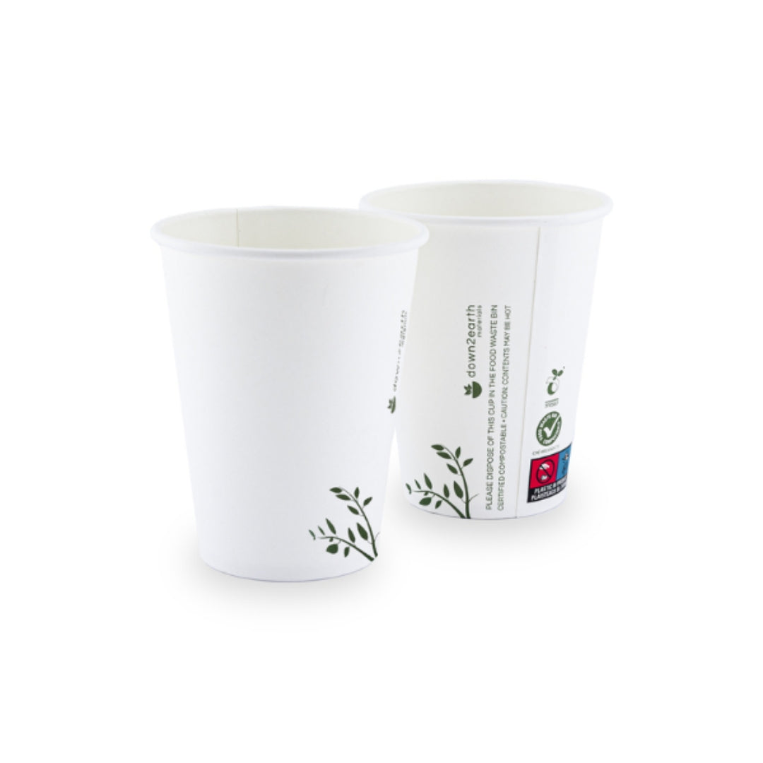 Single Wall Pearl White Cup