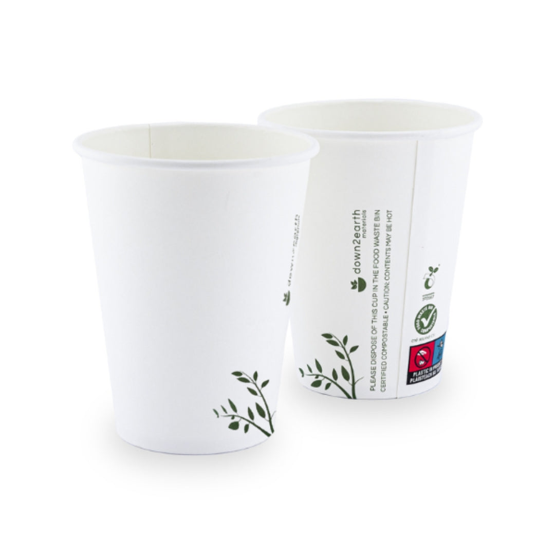 Single Wall Pearl White Cup