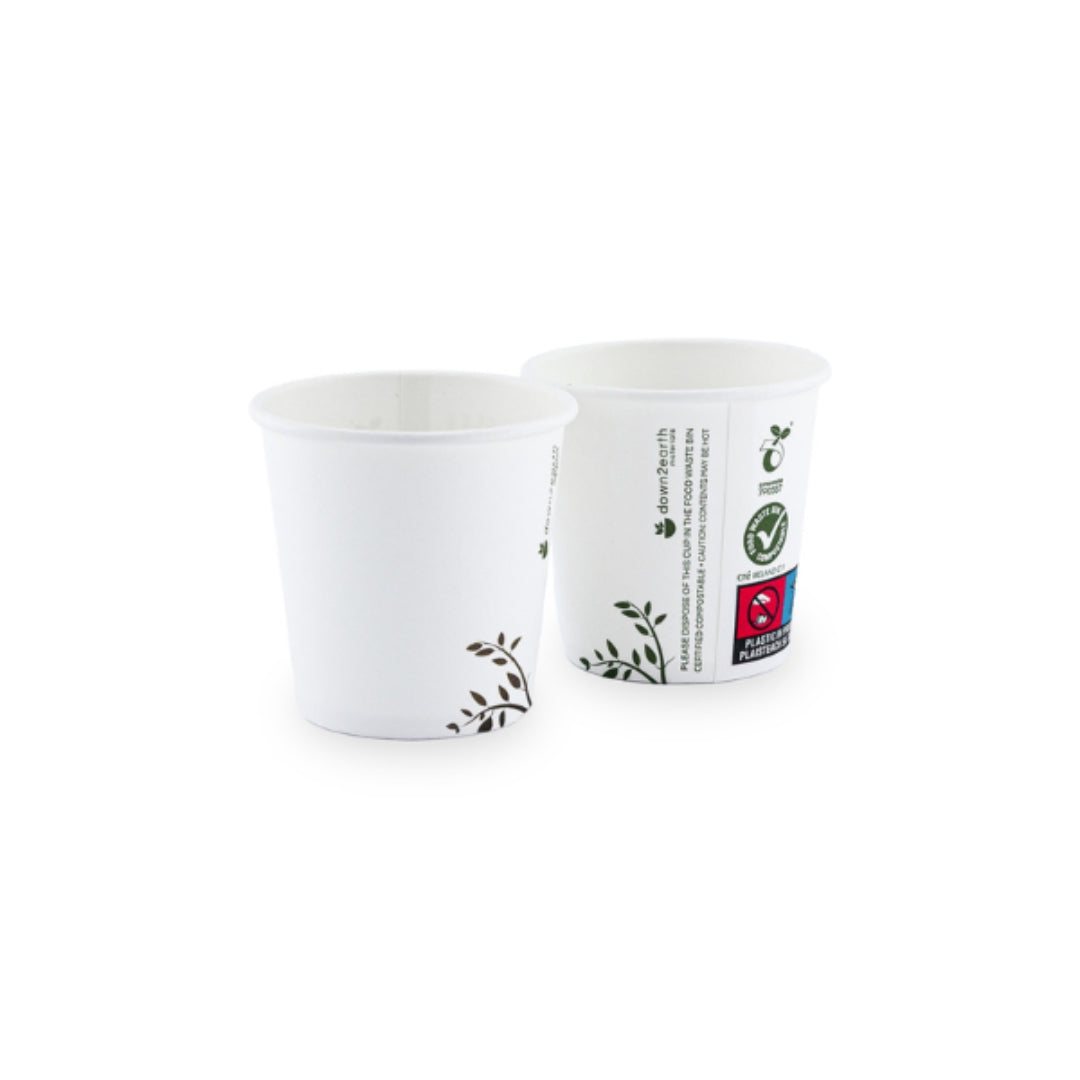 Single Wall Pearl White Cup