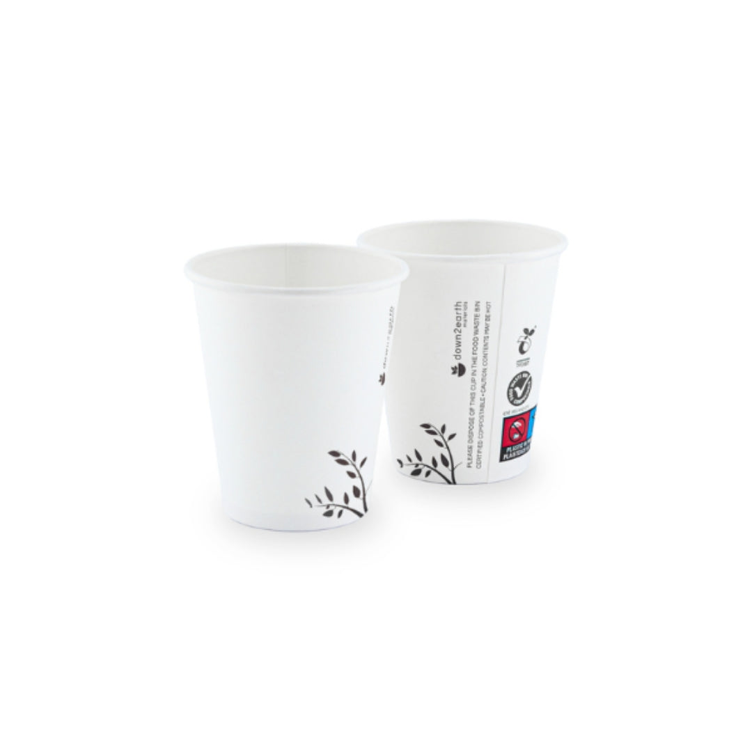 Single Wall Pearl White Cup