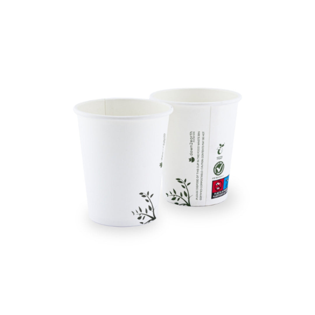 Single Wall Pearl White Cup