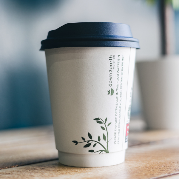 Compostable Cup - Pearl White