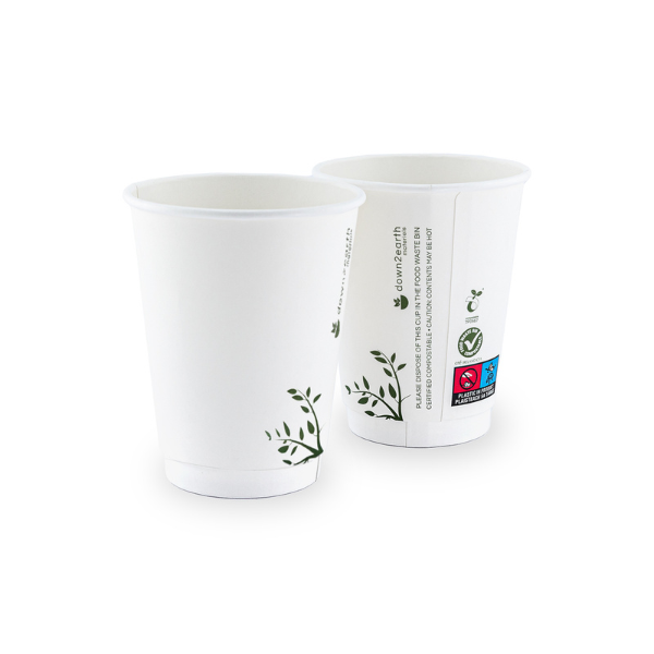 Compostable Cup - Pearl White