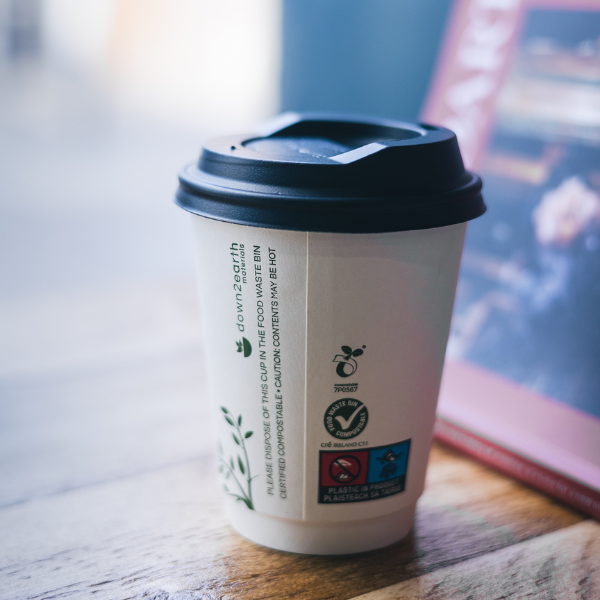 Compostable Cup - Pearl White