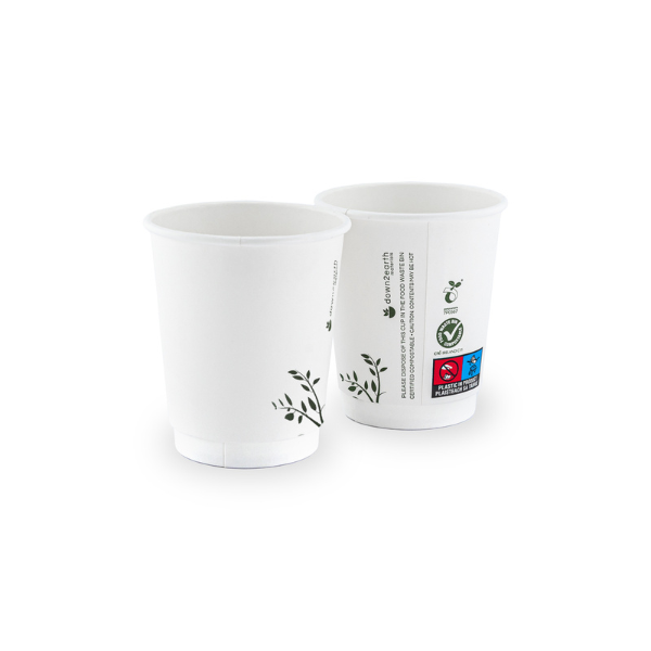 Compostable Cup - Pearl White