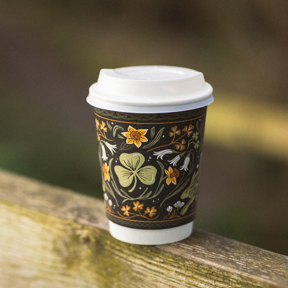 12oz Compostable Cup - Spring Blossom