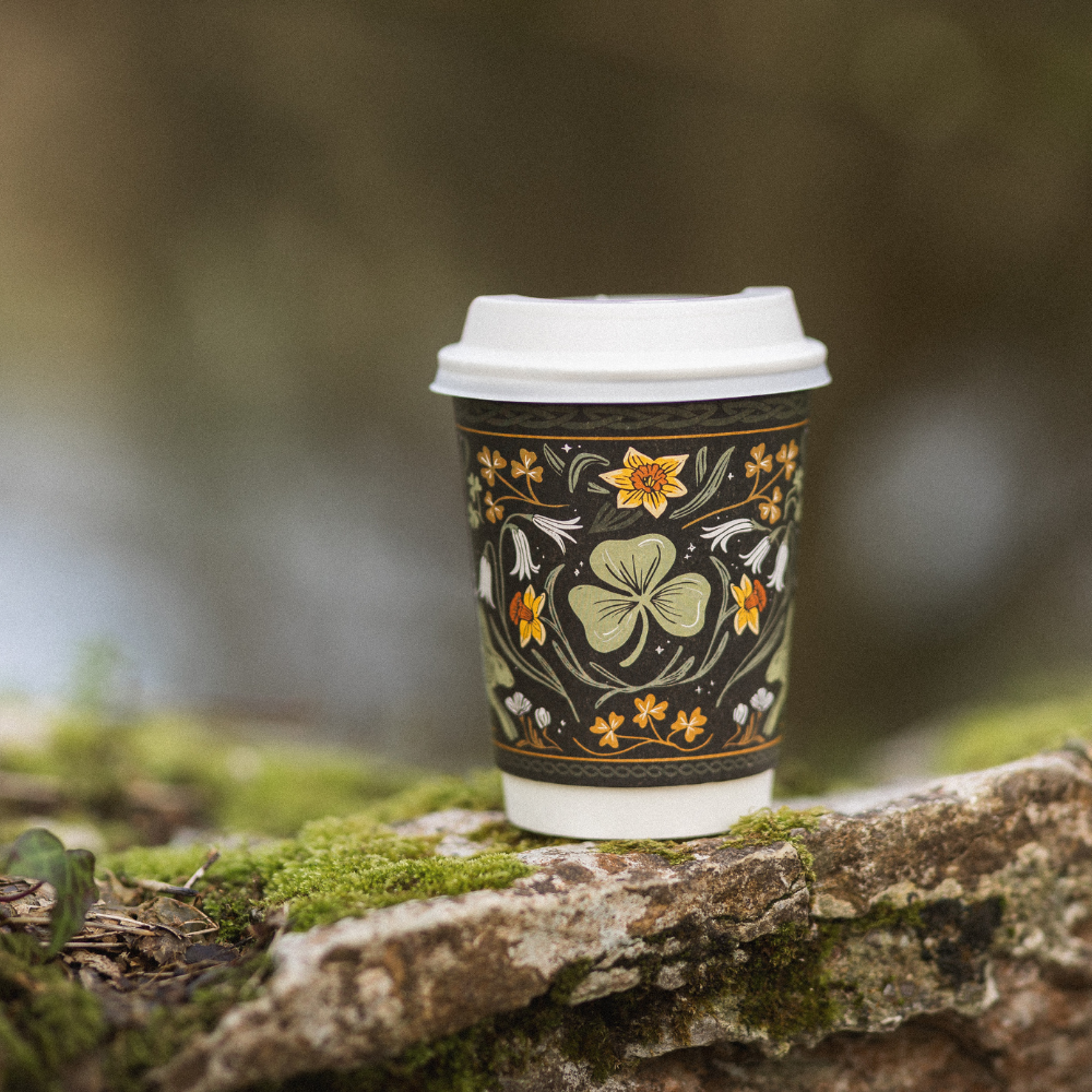 12oz Compostable Cup - Spring Blossom
