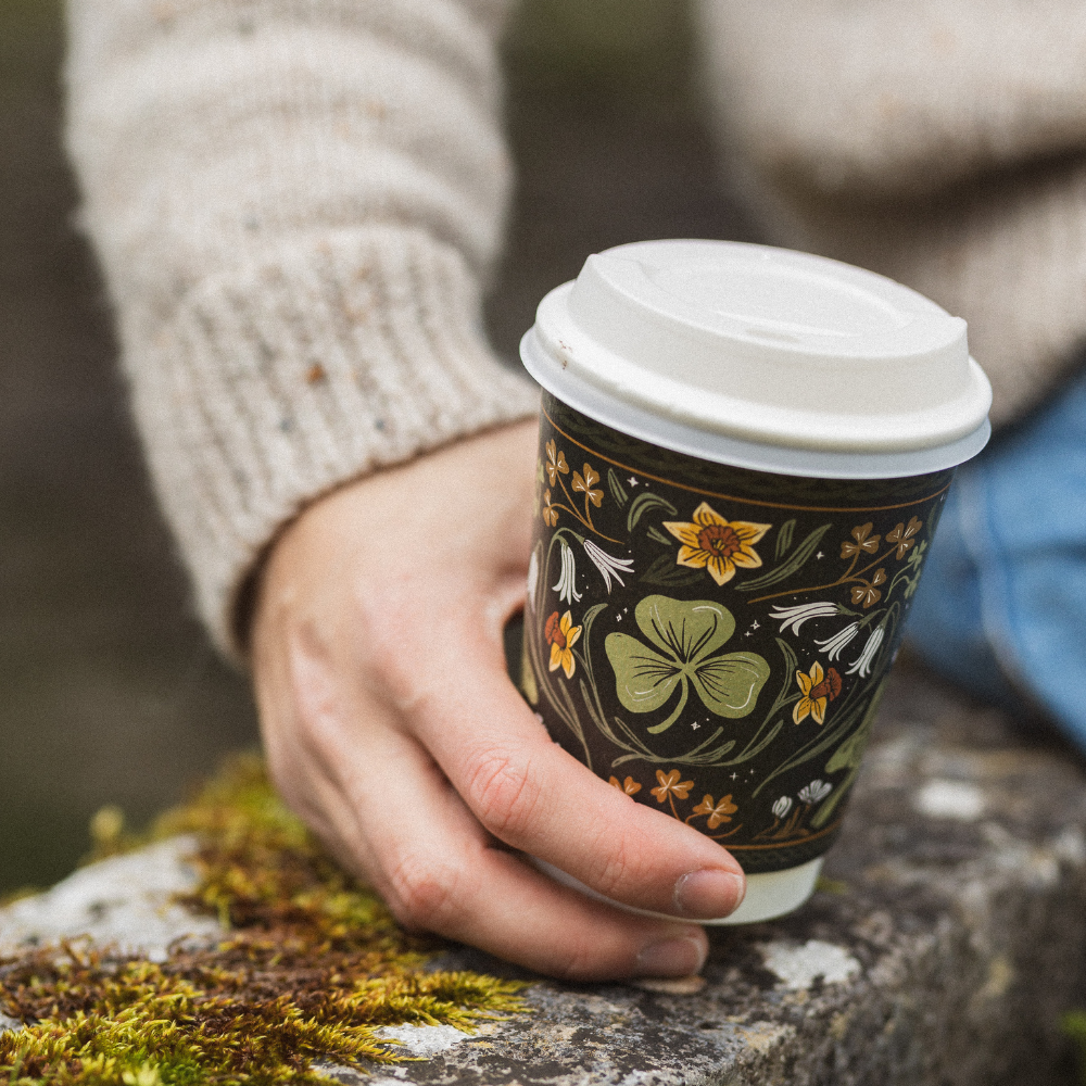 12oz Compostable Cup - Spring Blossom