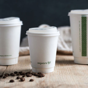 8oz Hot Cup Lid - White