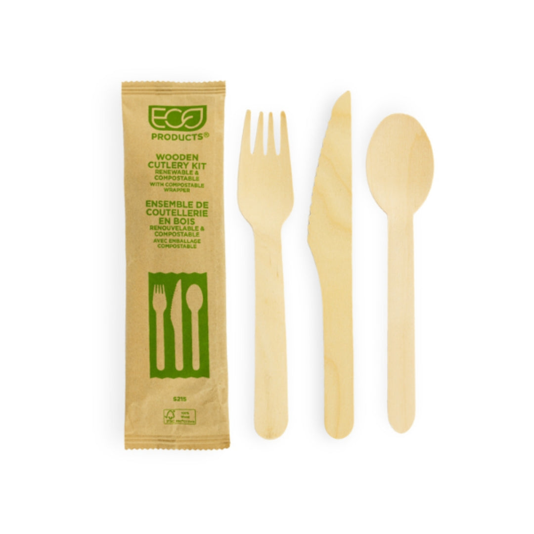 Birchwood Wooden Cutlery Kit 160MM | EPS215