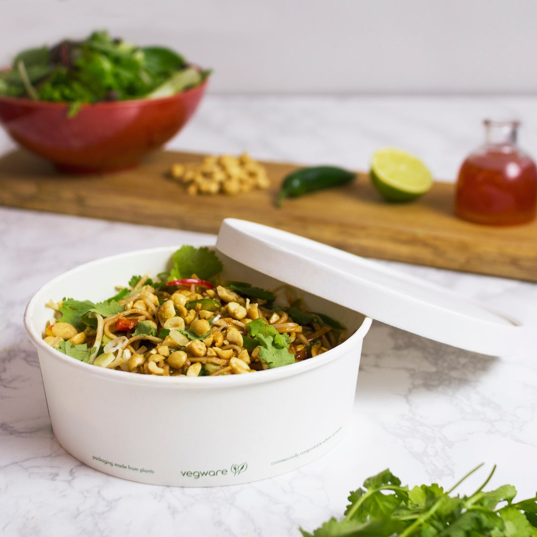 PLA Lined Paper Lid with Vents (Fits RSC Bowls)