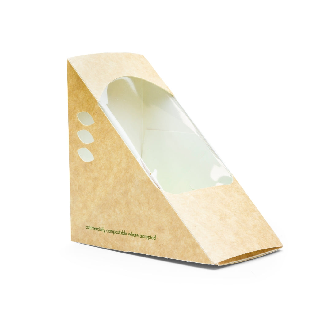 Deep Fill 75mm Kraft Sandwich Wedge  | VWST75